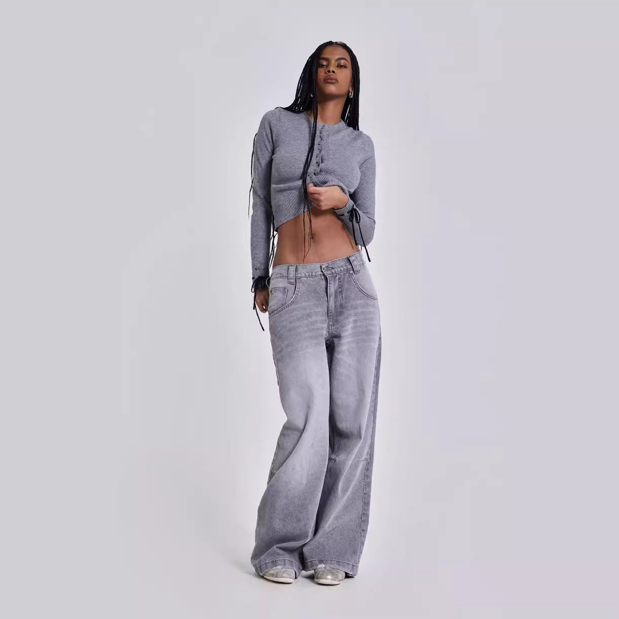 Mara Grey Jeans Pants