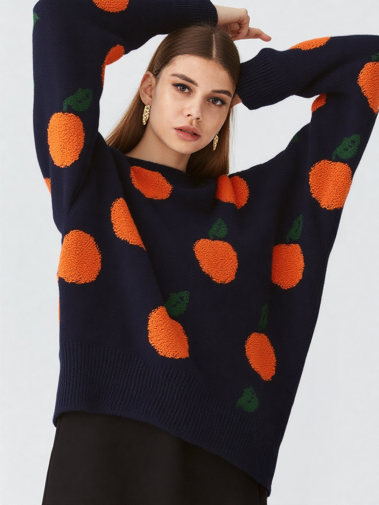 Orange Sweater