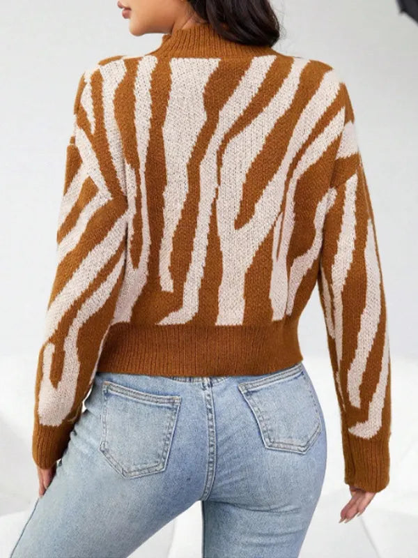 Lässiger Jacquard-Pullover