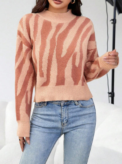 Lässiger Jacquard-Pullover