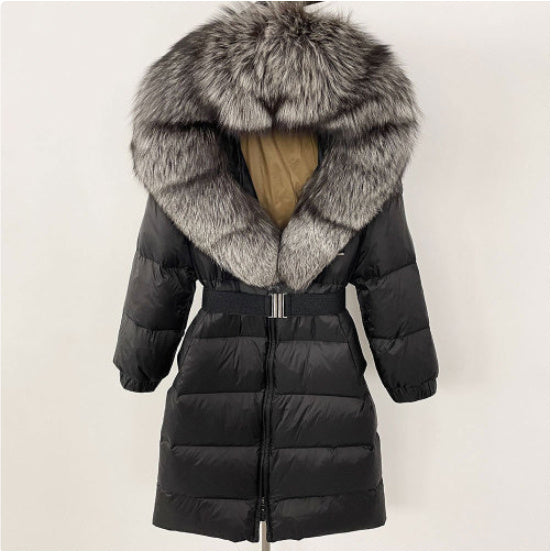 Viviana Jacke mit Echt-/Kunstfell 2XL