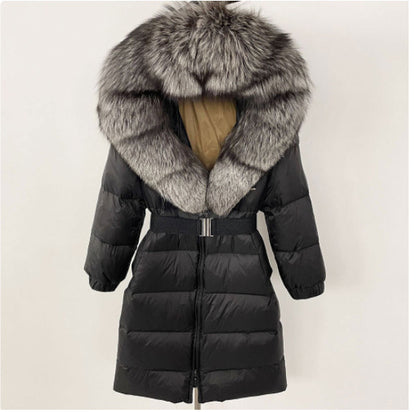 Viviana Jacke mit Echt-/Kunstfell 2XL