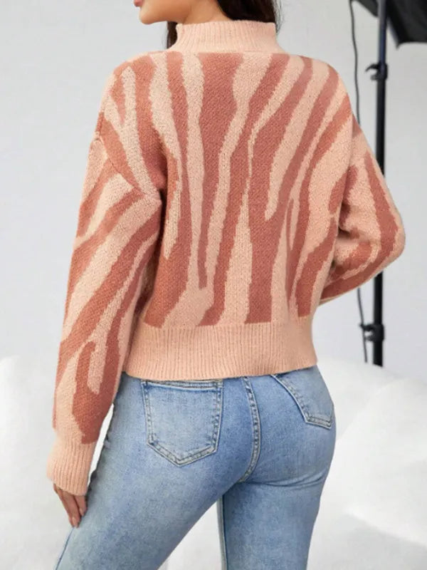 Lässiger Jacquard-Pullover