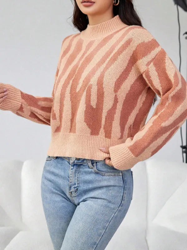 Lässiger Jacquard-Pullover