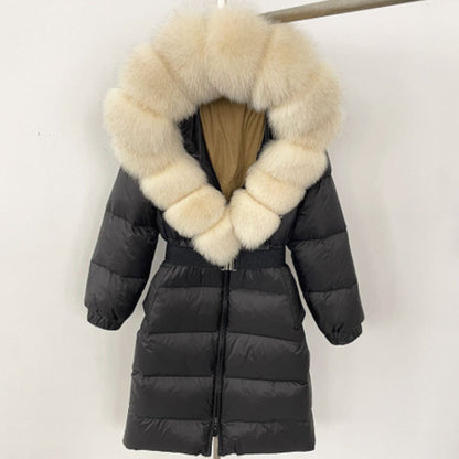 Viviana Jacke mit Echt-/Kunstfell 2XL