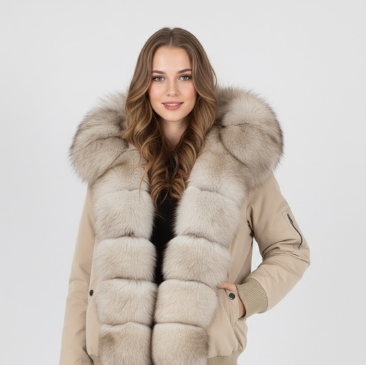 Laura Jacket with Natural Fur