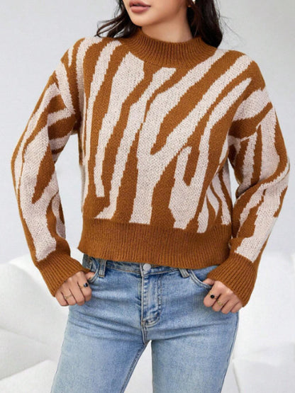 Lässiger Jacquard-Pullover