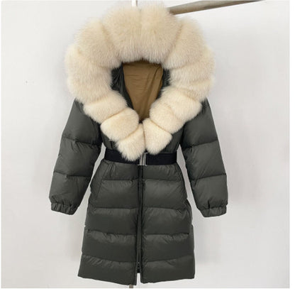 Viviana Jacke mit Echt-/Kunstfell 2XL