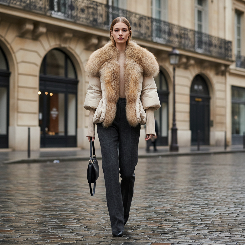 Nova Jacket with Fur Collar