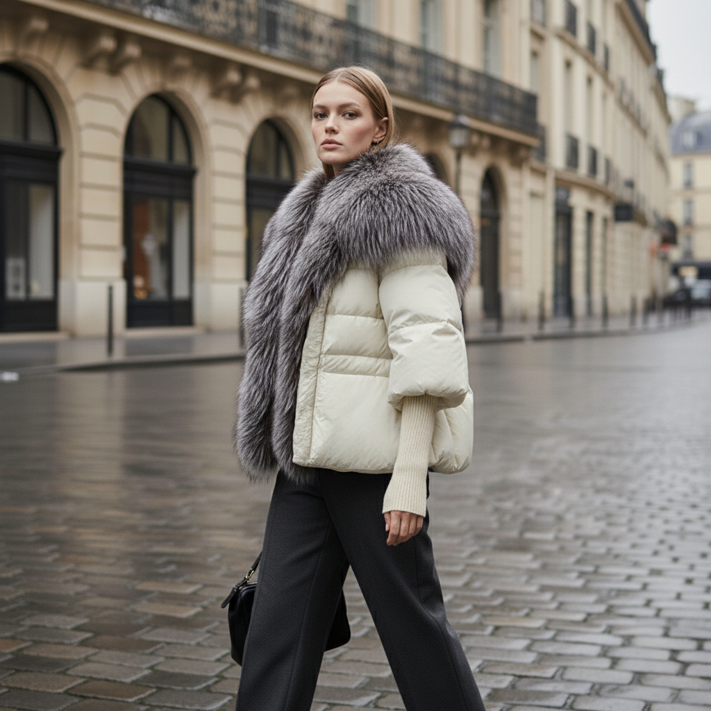 Nova Jacket with Fur Collar