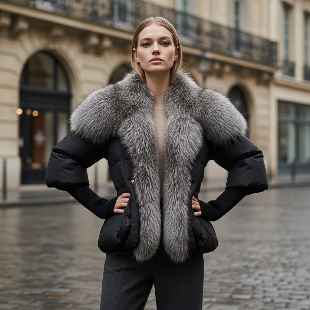 Nova Jacket with Fur Collar