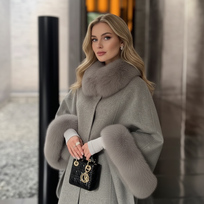 Isabella Coat with Natural Fur