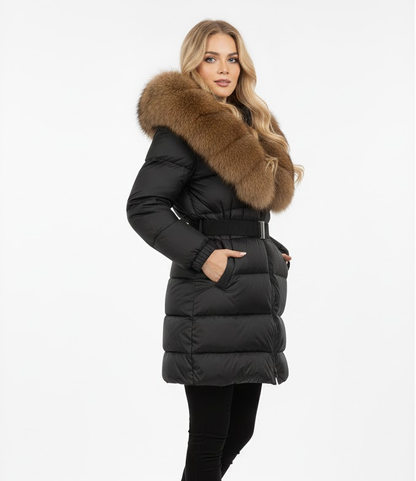 Viviana Kunstpelzjacke / Natur